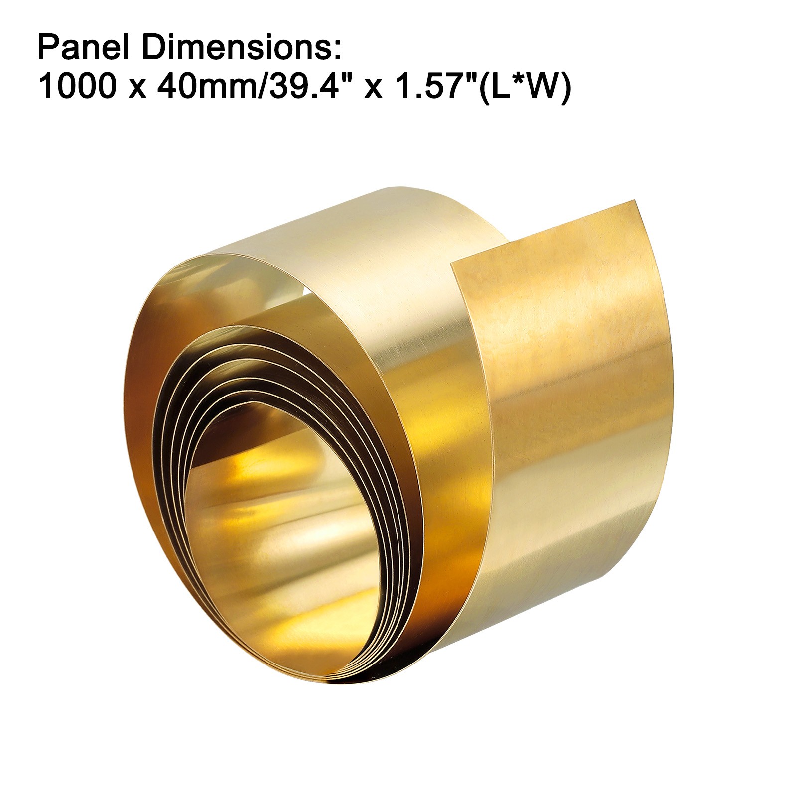 Brass Sheet Roll Metal Foil Plate 1000mm x 40mm x 0.1mm