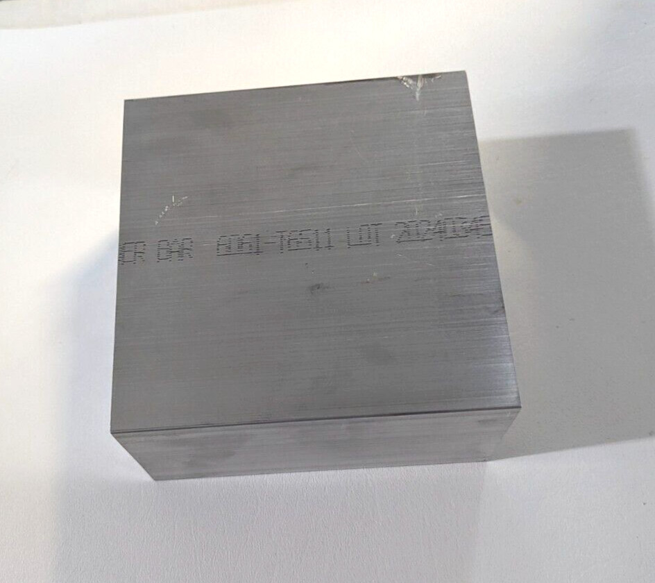 3″ X 6″ ALUMINUM 6061 FLAT BAR 5.75″ LONG SOLID T6511 Extruded Mill Stock New