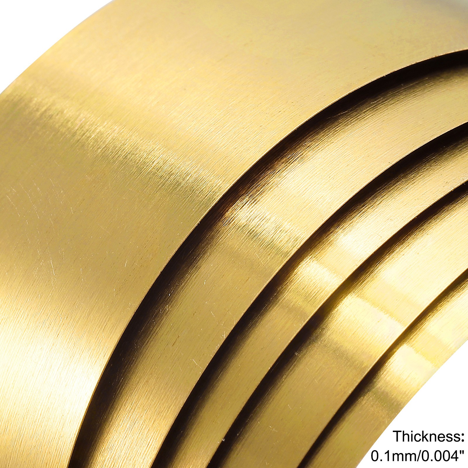 Brass Sheet Roll Metal Foil Plate 1000mm x 40mm x 0.1mm
