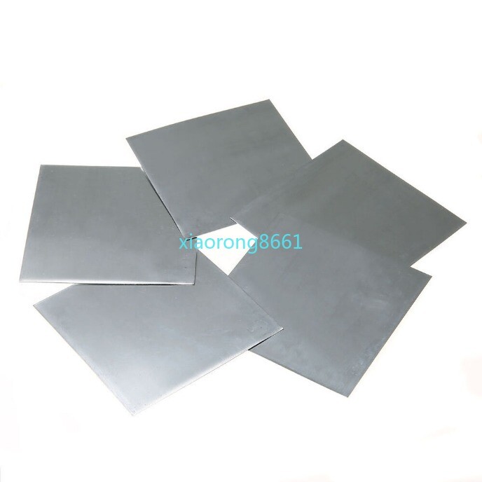 10pcs High Purity 99.9% Pure Zinc Zn Sheet Plate 0.5mm x 200mm x 100mm