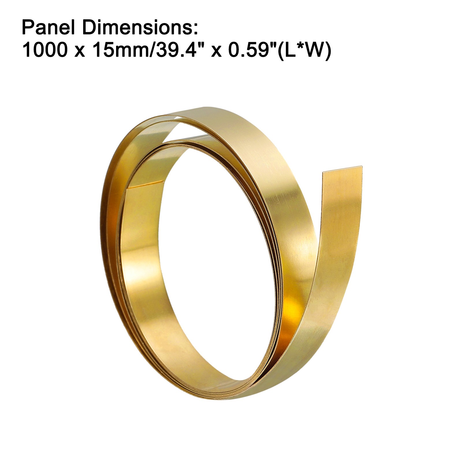 Brass Sheet Roll Metal Foil Plate 1000mm x 15mm x 0.2mm