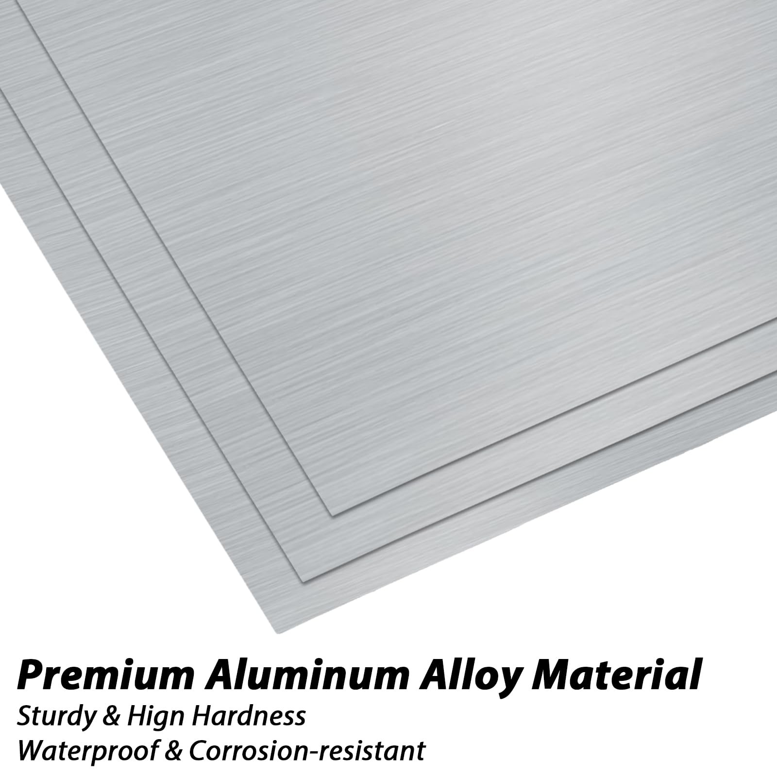 8 Pack 6061 Aluminum Sheet Metal 6″ x 12″ x 1/25″ (1mm), Aluminum Metal Plate…