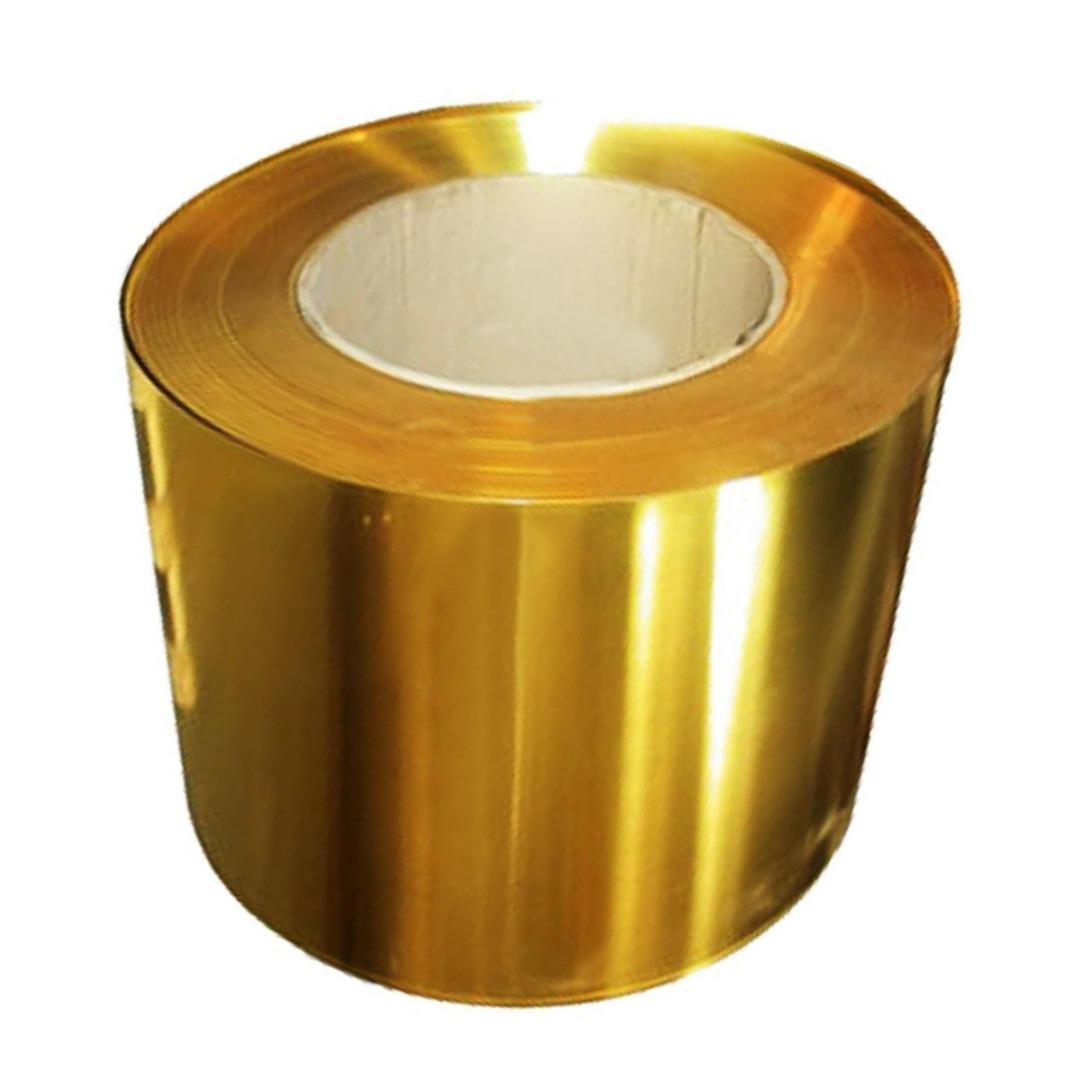 0.1mm ±10% x 200mm x 1000mm H62 Brass Metal Thin Sheet Foil Plate Roll