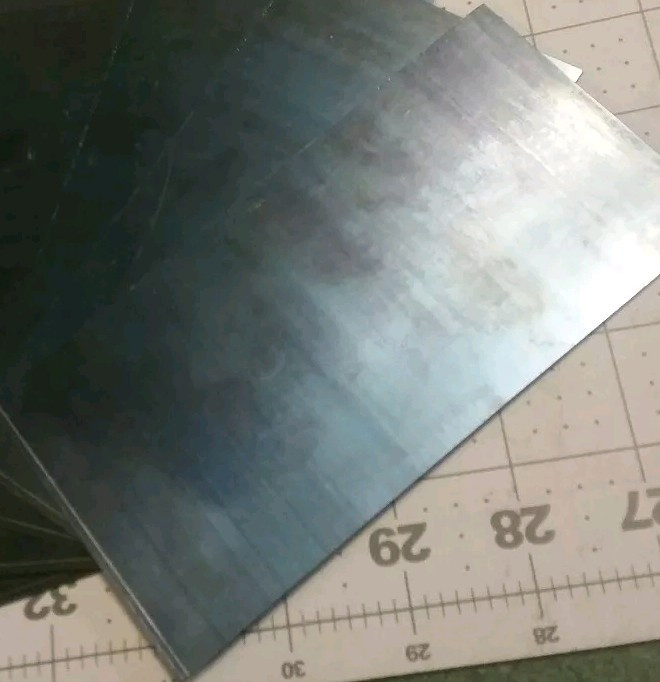 .002 Shim stock Blue Tempered Spring Steel 0.002 x 6″ x 3″wide ONE piece