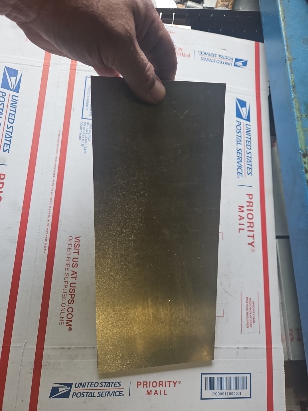 Aluminum plate 5052 (H32) 1/4” X 12” X 5-1/4″ Made In USA