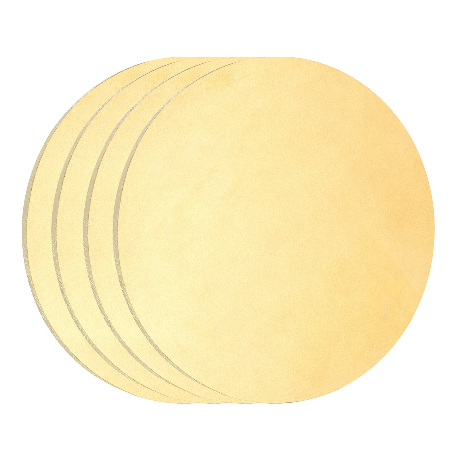 4 Pcs 0.03″/0.8mm Thick 2.4″/60mm Dia Brass Round Plate H65 Brass Round Sheet