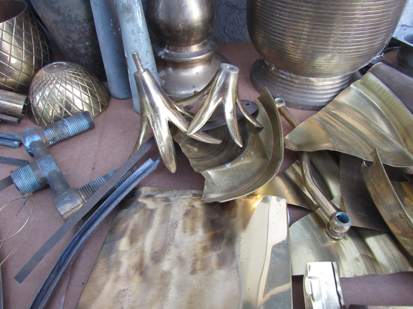 Scrap Brass 26 LBS Metal Recovery CASTING SCULPTURE ABSTRACT Recovery Recycle