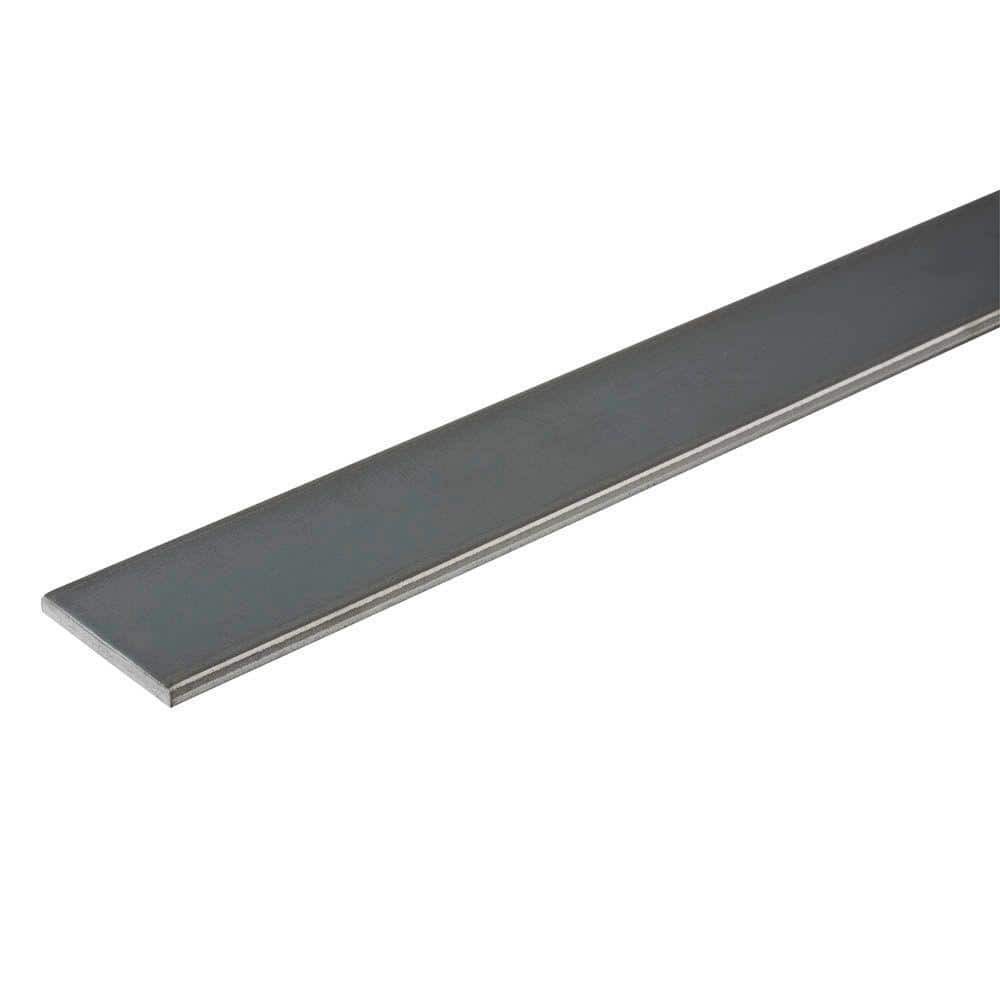 1/2 in. x 3 ft. – 1/8 in. Thick Plain Steel Flat Bar