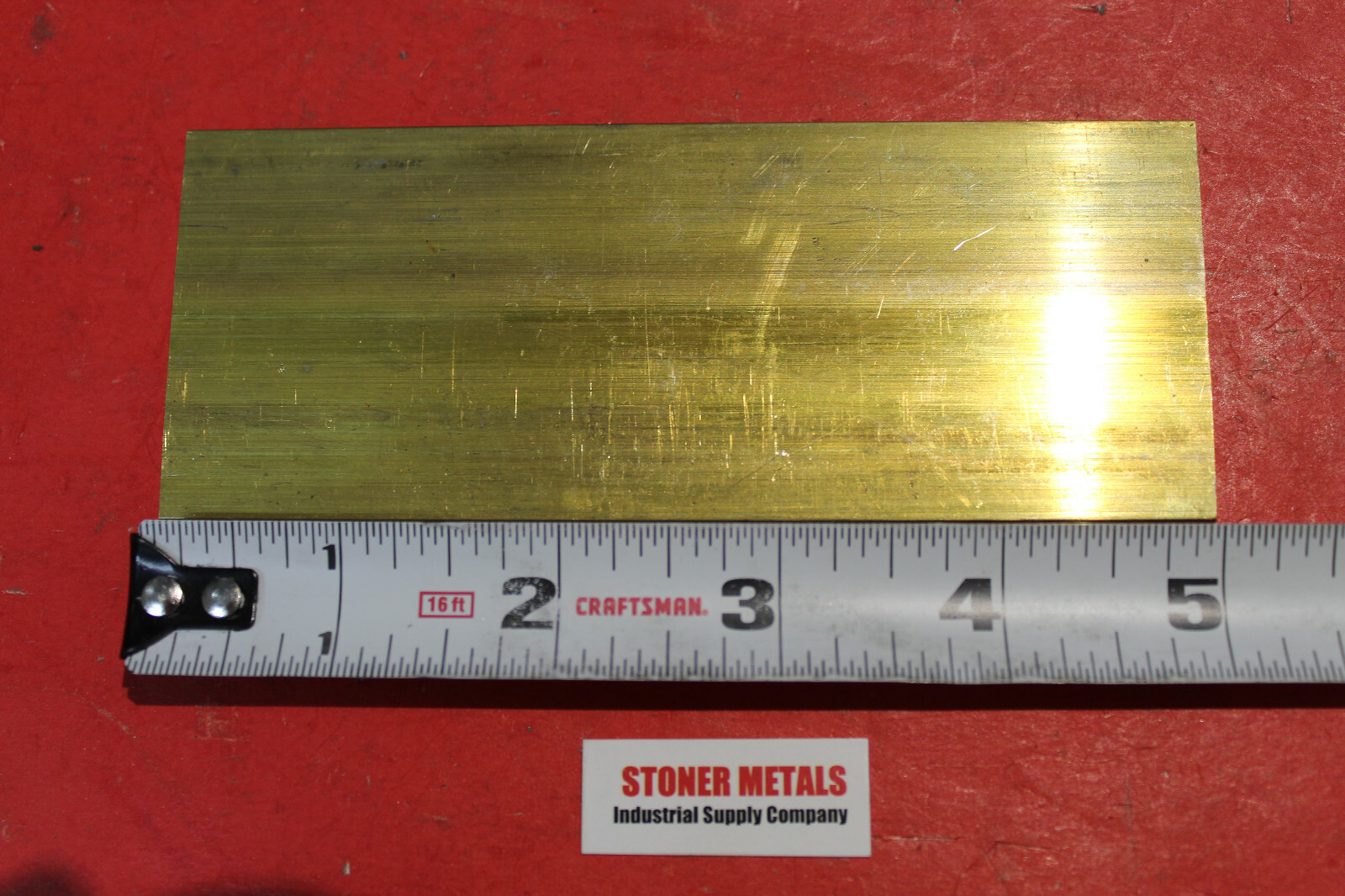 1/8″ x 2″ C360 BRASS FLAT BAR 5″ long Solid Plate Mill Stock H02 .125″x 2.00
