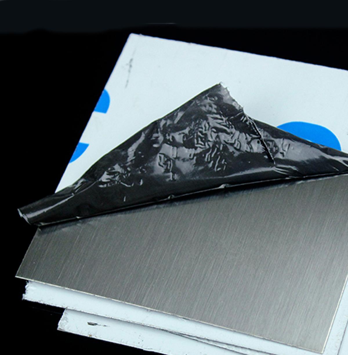 US Stock 2pcs 0.8mm x 5″ x 5″ 304 Stainless Steel Fine Polished Plate Sheet