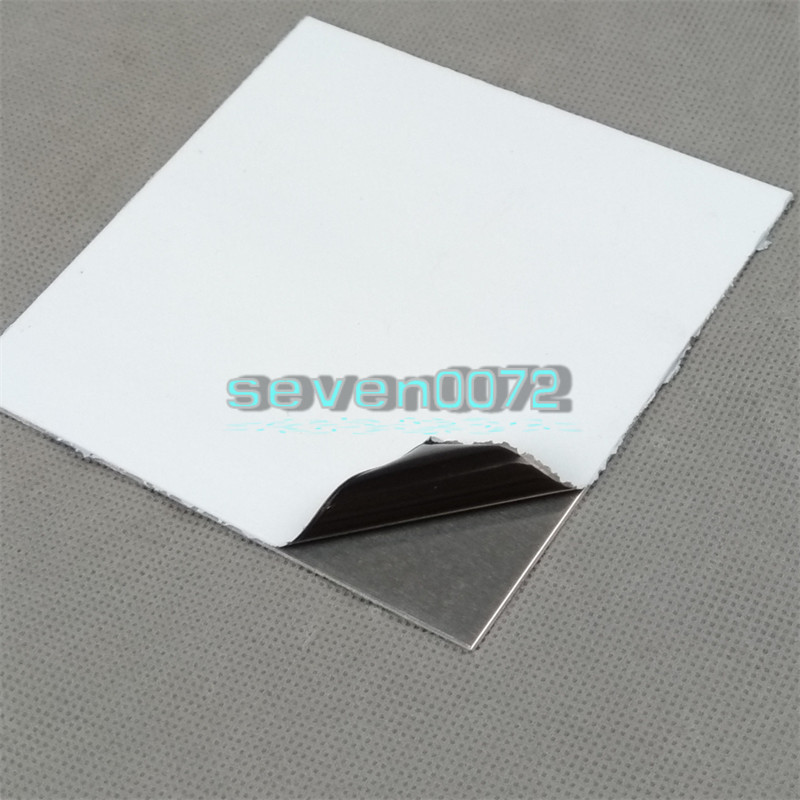 10pcs 7075 Aluminum Al Alloy Shiny Polished Plate Sheet 1mm * 100mm * 100mm