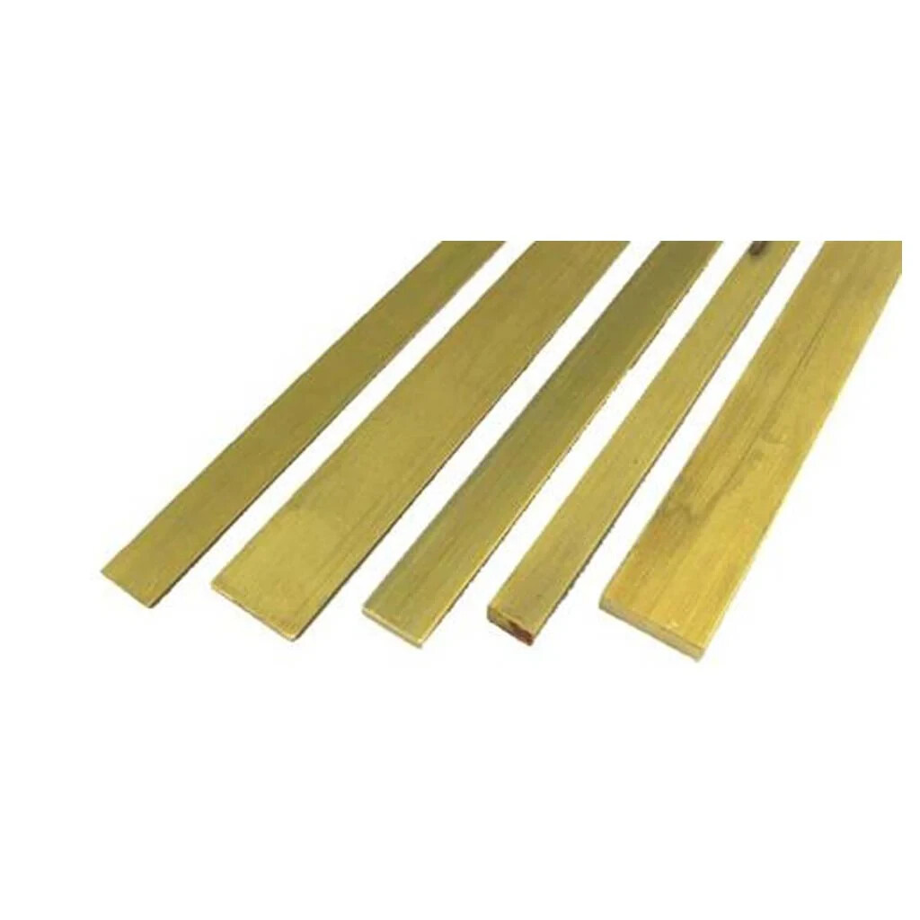 C360 Solid Brass Flat Bar Stock 12″ long 3/8″ x 1.25″ milling plate diy knife