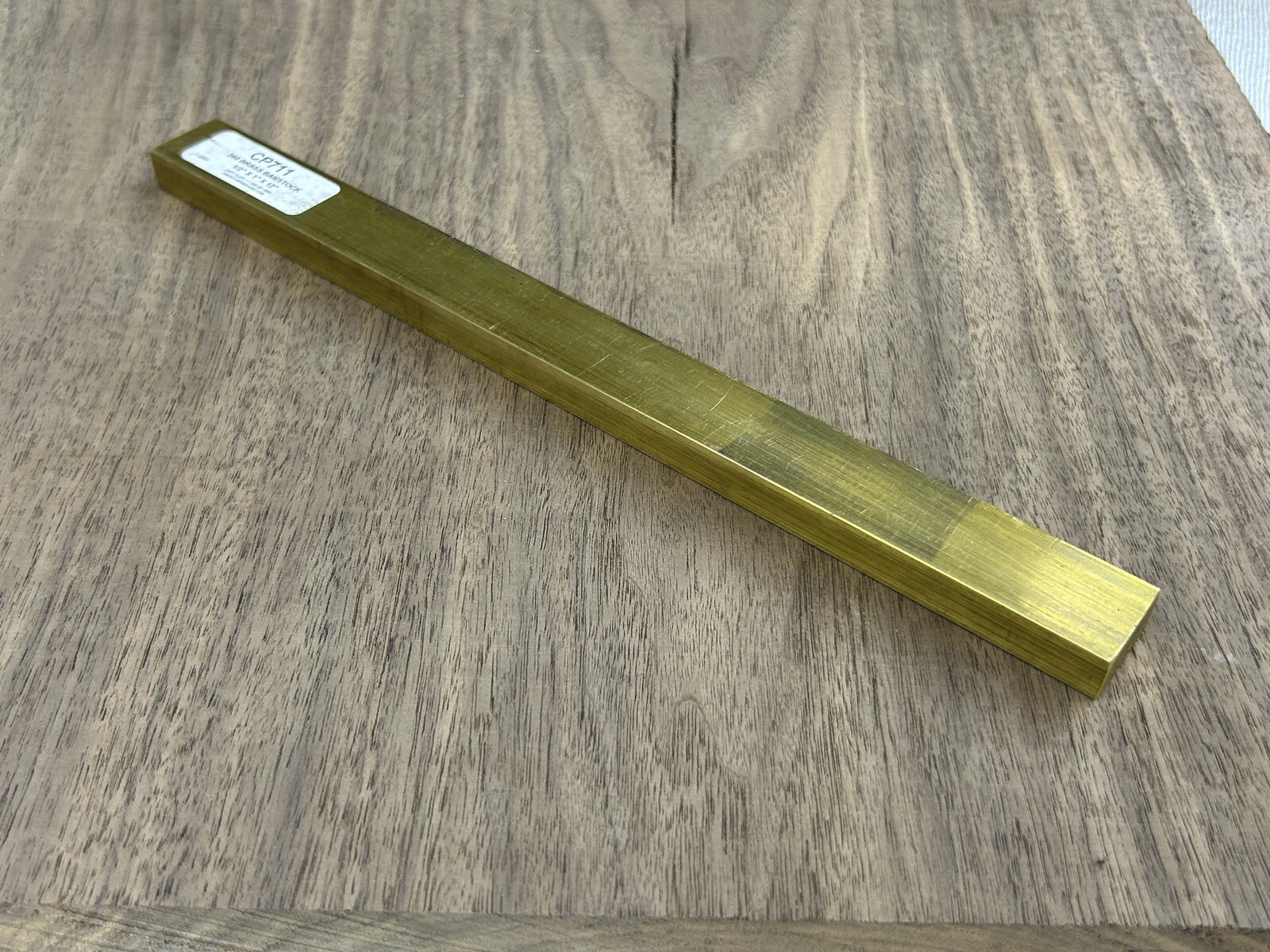 C360 Brass Flat Bar 1/2” Thick x 1″ Wide x 12” milling turning stock