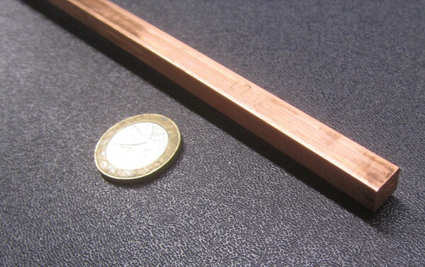 110 Copper Square Bar H02, 5/16″ Thick x 5/16″ Wide x 6 Ft Length