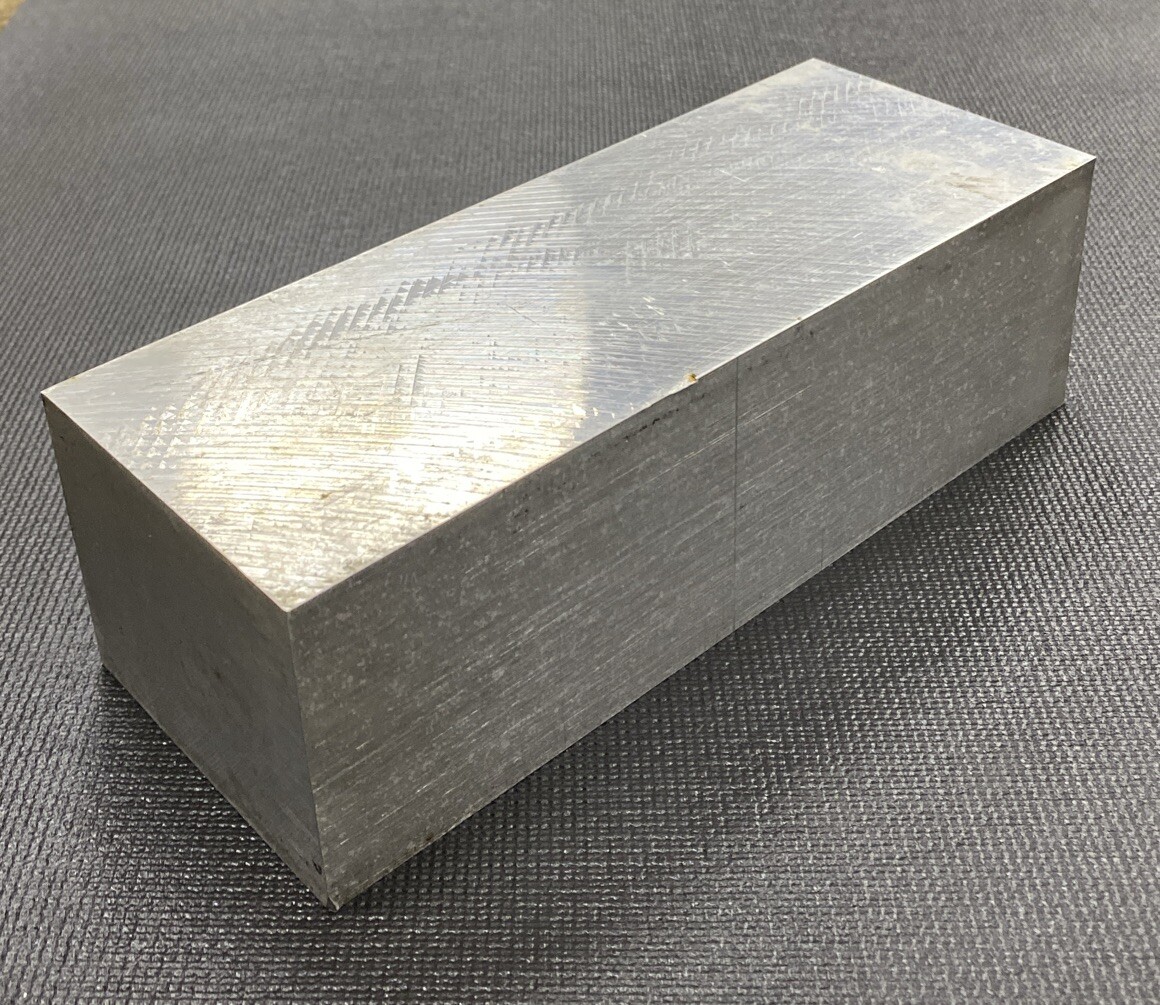 2 1/2″ Thickness 2024 Aluminum Flat Bar – 2.5″ x 3.0625” x 8″ Length