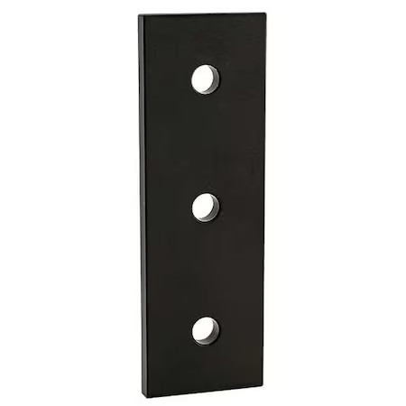 80/20 4306-Black Straightflatplate, Alum, Blk, 41/2In, 11/2In