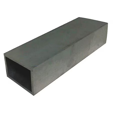 Zoro Select T63r1x2x.125-36 Aluminum Rectangular Tube, Aluminum, 6063 Alloy,