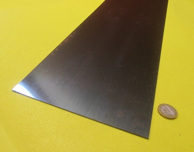 1095 Hard Blue Tempered Spring Steel Shim .010″ Thick x 6.00″ Wide x 12″ Long