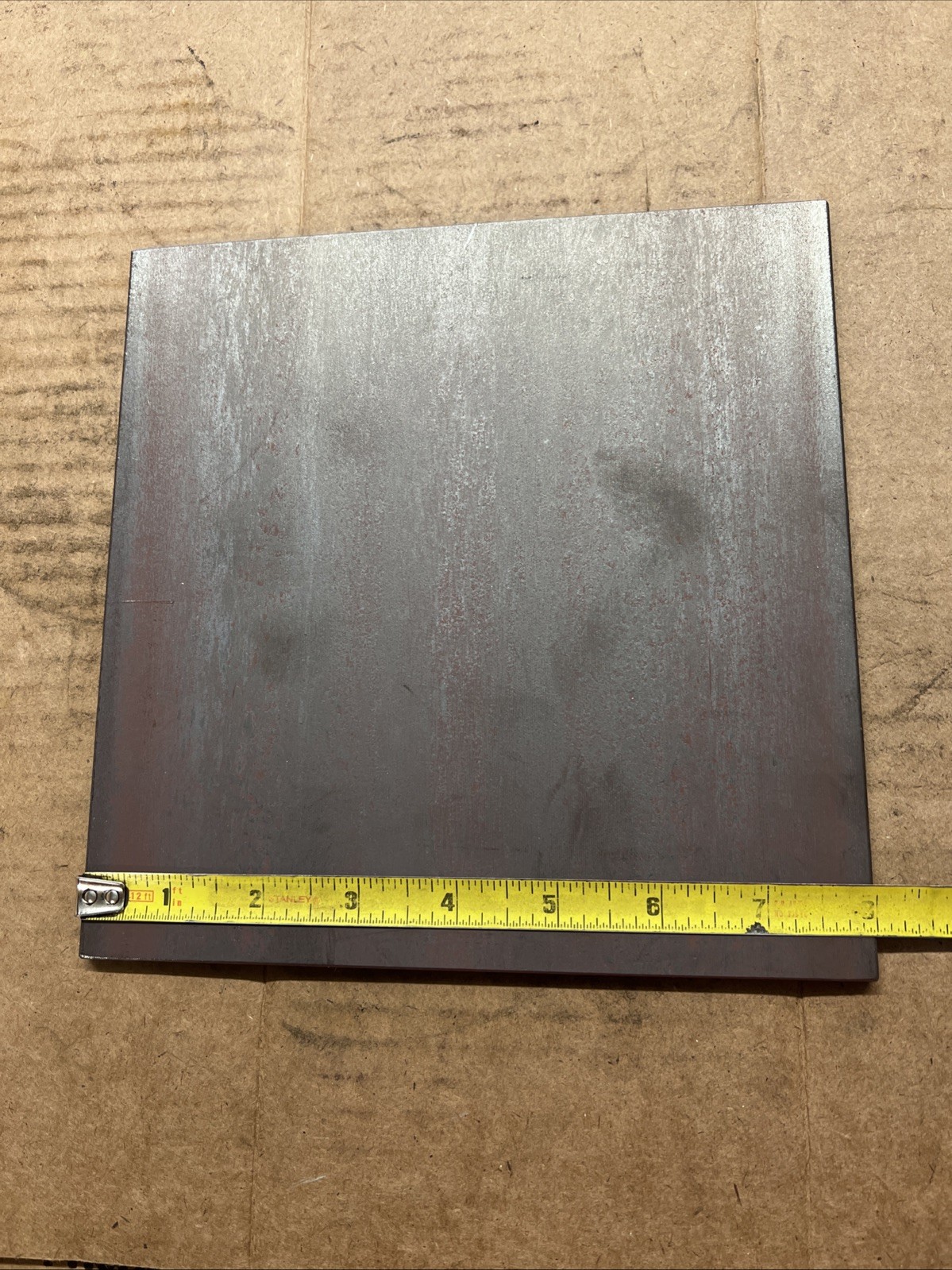 8in x 8in x 1/4in Steel Flat Plate (0.25in Thick)