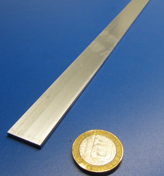 5086 H32 Temper Aluminum Bar, .090″ Thick x 2.0″ Wide x 24″ Length, 2 Units