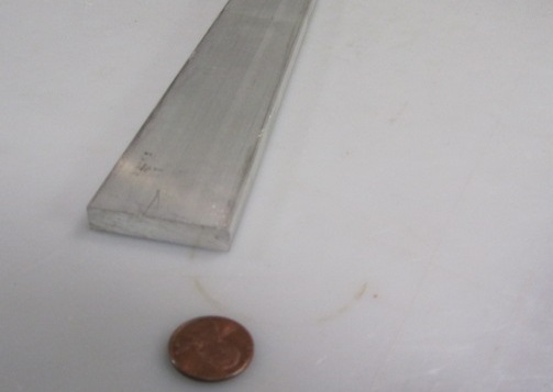 6061 T6 Metric Aluminum Bar, 8mm Thick x 40mm Wide x 3 Ft Length