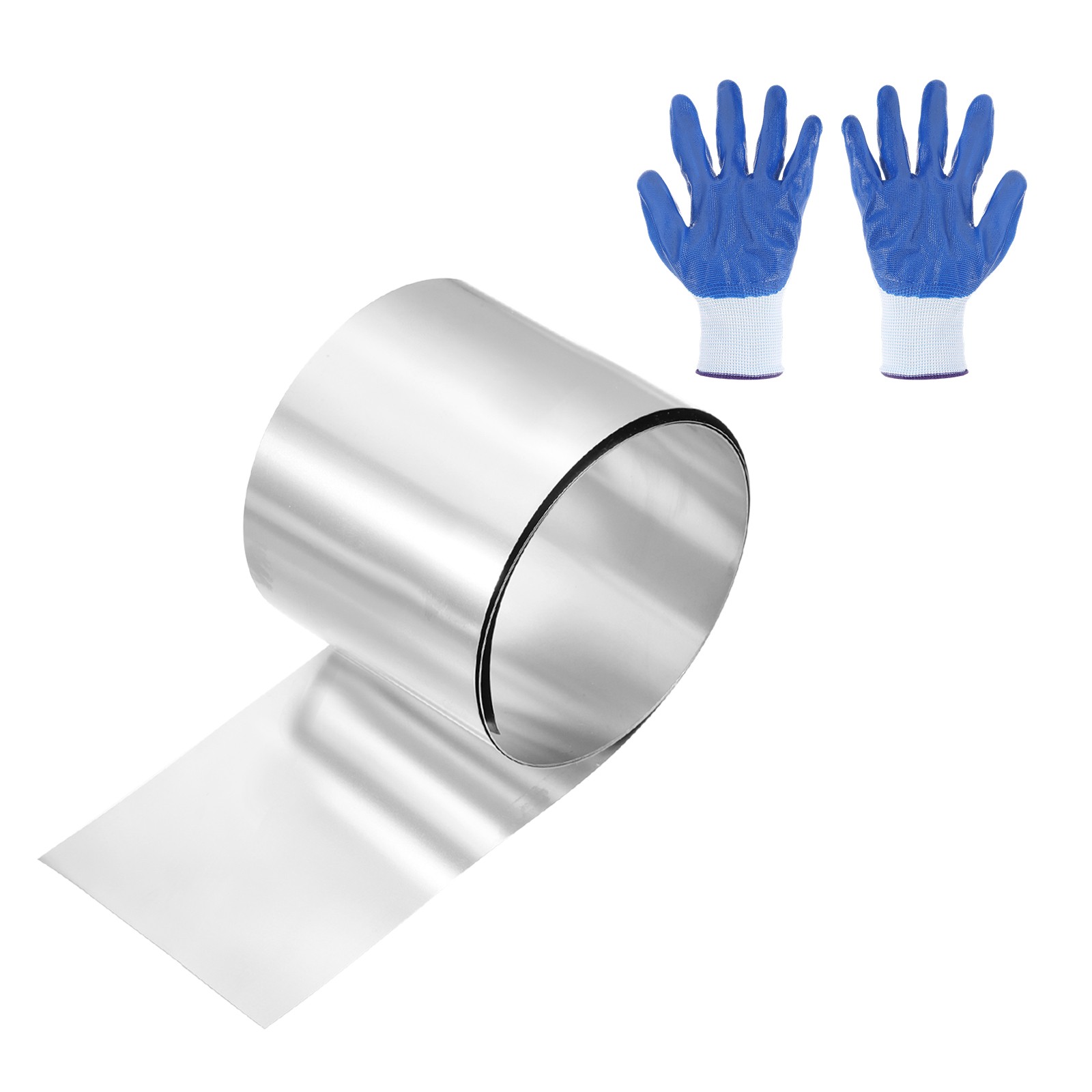 304 Stainless Steel Foil Roll 0.1mm x 60mm x 1m Metal Strip Sheet Silver Tone
