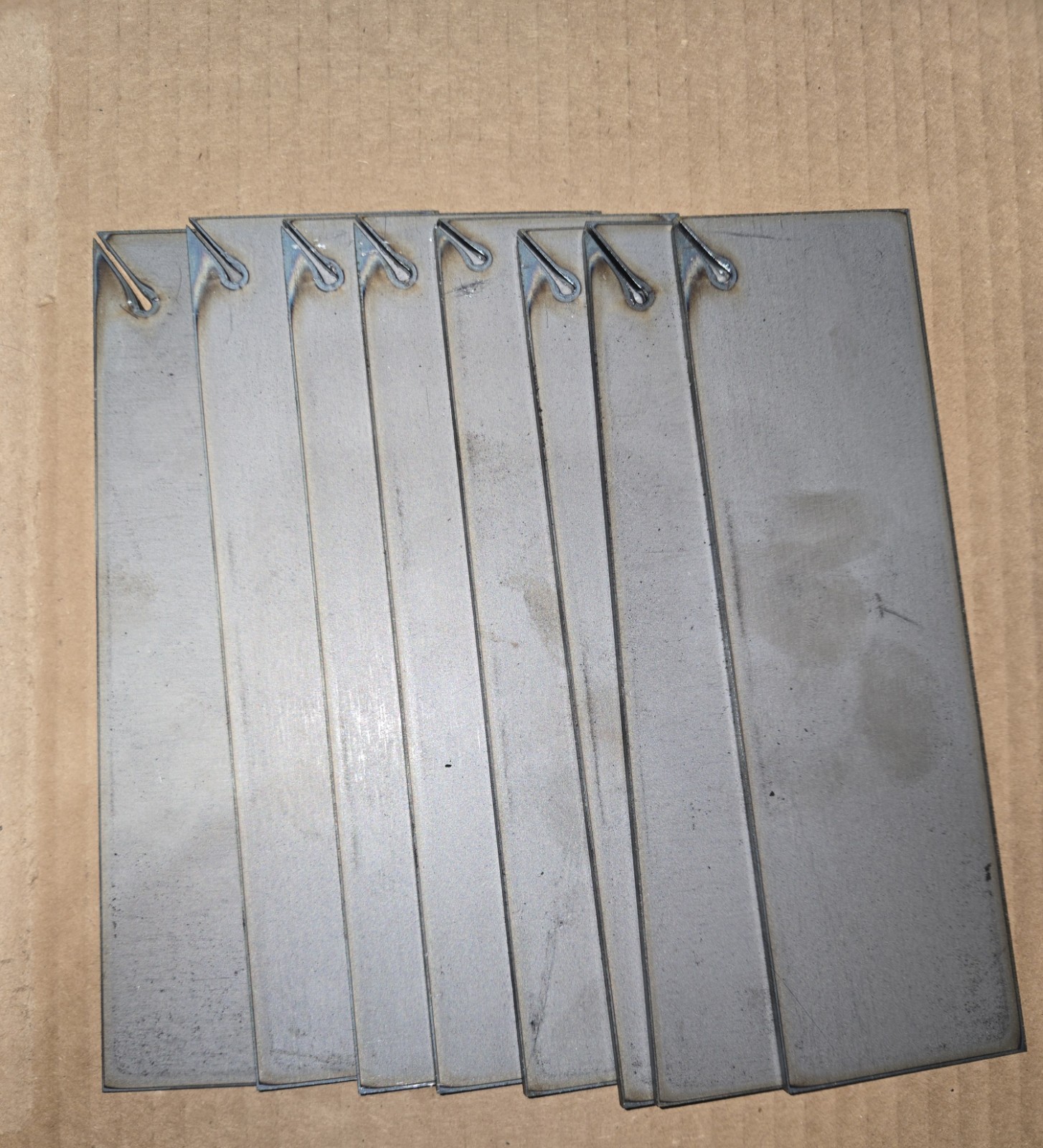 8 Pieces Of 14G Steel Rectangle Scrap Drops