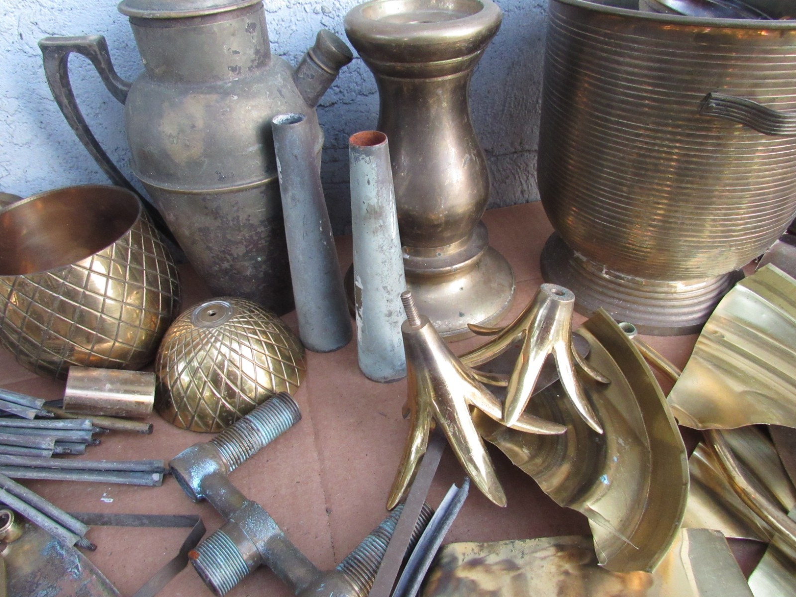 Scrap Brass 26 LBS Metal Recovery CASTING SCULPTURE ABSTRACT Recovery Recycle