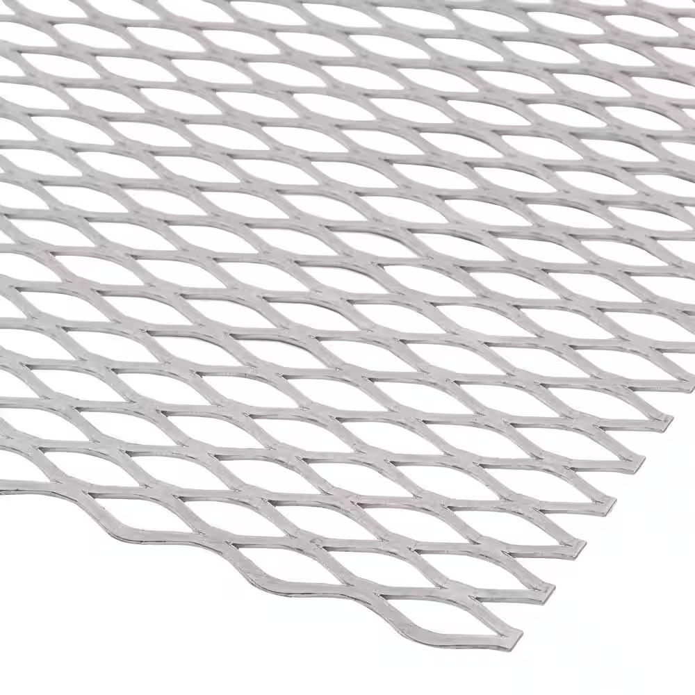 12 In. X 24 In. – 18 Gauge Plain Steel Expanded Metal – 1/2 In. O/C Spacing