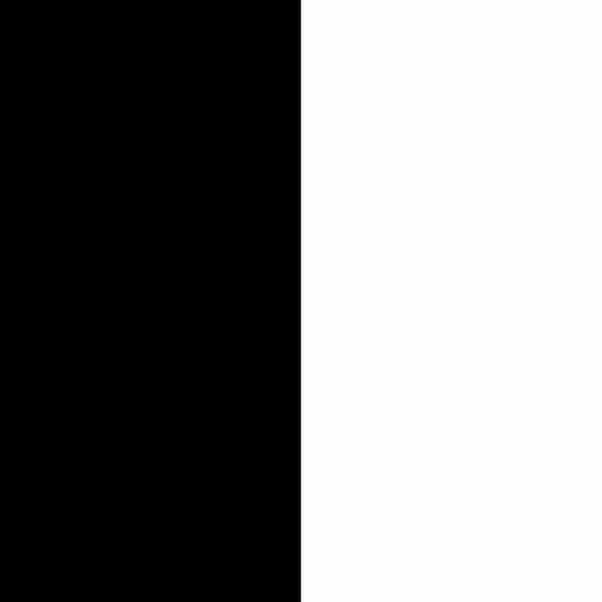 Aluminum Sheet, Painted, Black/White, 0.063″ x 30″ x 48″ VP 1 Side