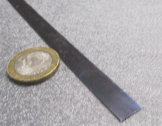 1095 Hard Blue Tempered Spring Steel Shim .005″ Thick x .375″ Wide x 1200″ Long