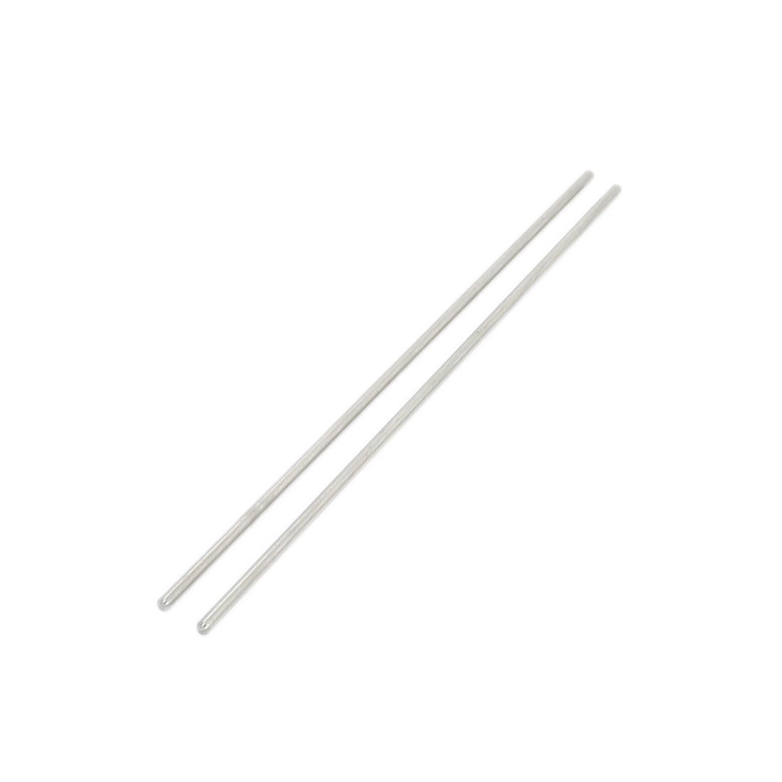 2Pc 2mm Dia DIY Model Stainless Steel Circular Round Rod Bar 4.7″ Long