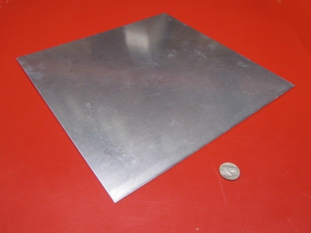 1100 Aluminum Sheet Softened (O) .032″ (1/32″) Thick x 12.0″ Wide x 12.0″ Long