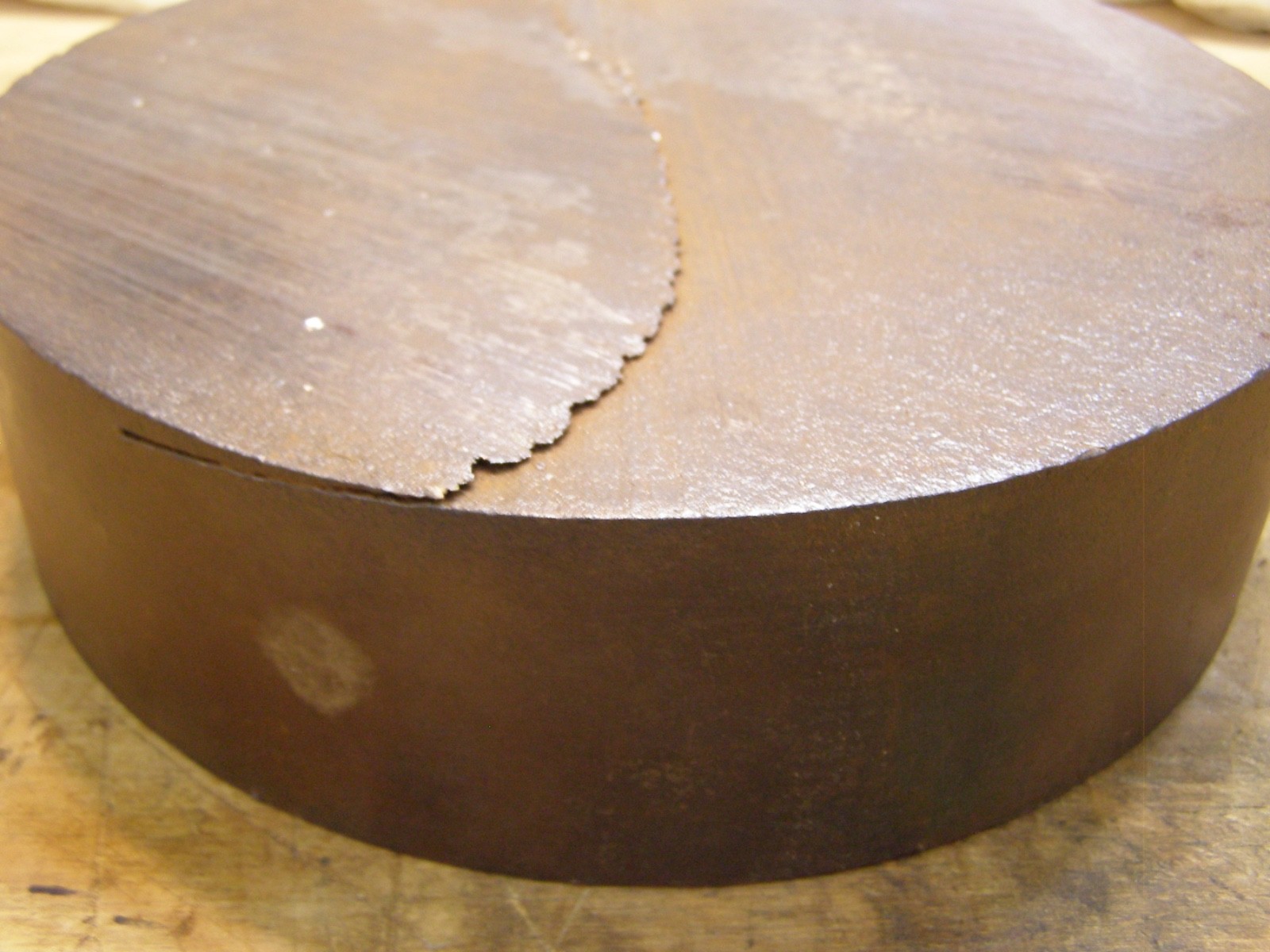 9-1/2″ Diameter x 2-1/4″ Thick Iron / Steel Disk About 55 Lbs Iron Plate See De