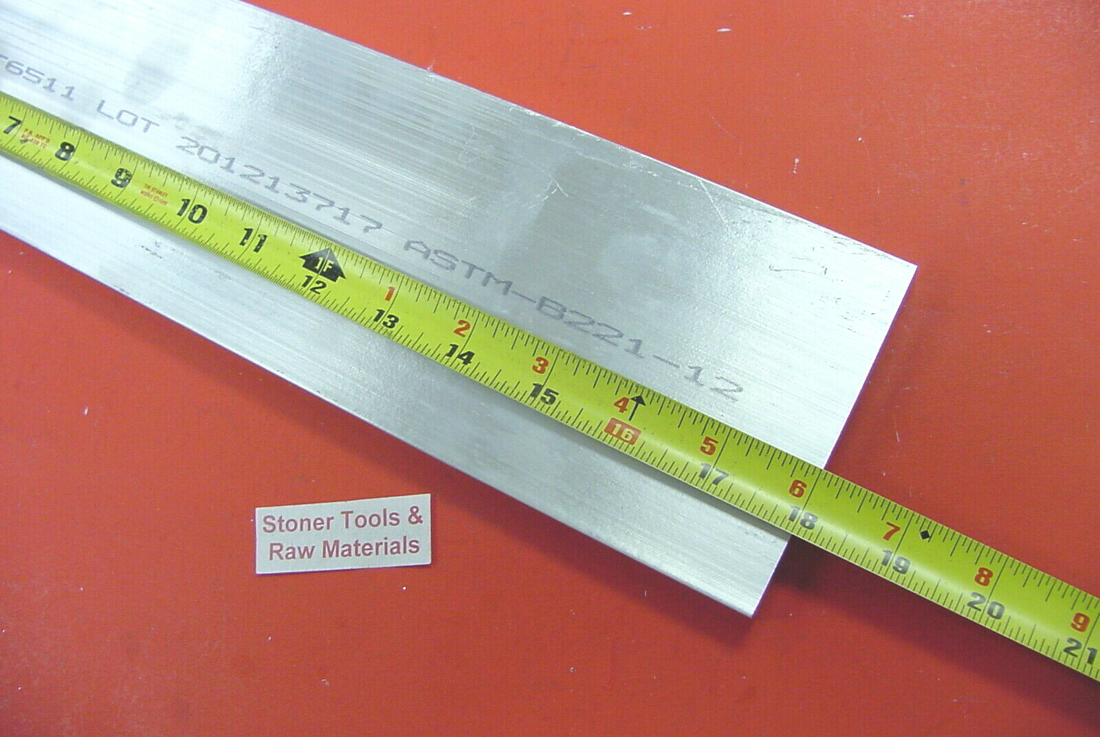 1″ X 4″ ALUMINUM 6061 FLAT BAR 18″ long T6511 Solid Extruded Mill Bar Stock New