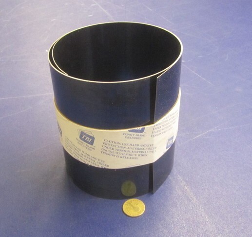 Blue Tempered Spring Steel Shim 0.020″ Thick x 6.00″ Width x 50″ Length