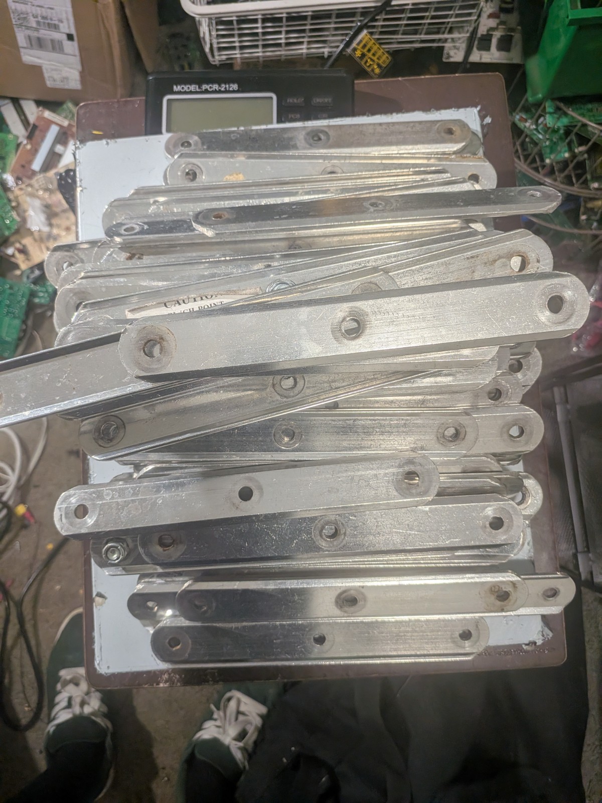 18 Lbs+ Scrap Aluminum Bars Flat Strip Stock Metal DIY Arts Crafts Smelting…