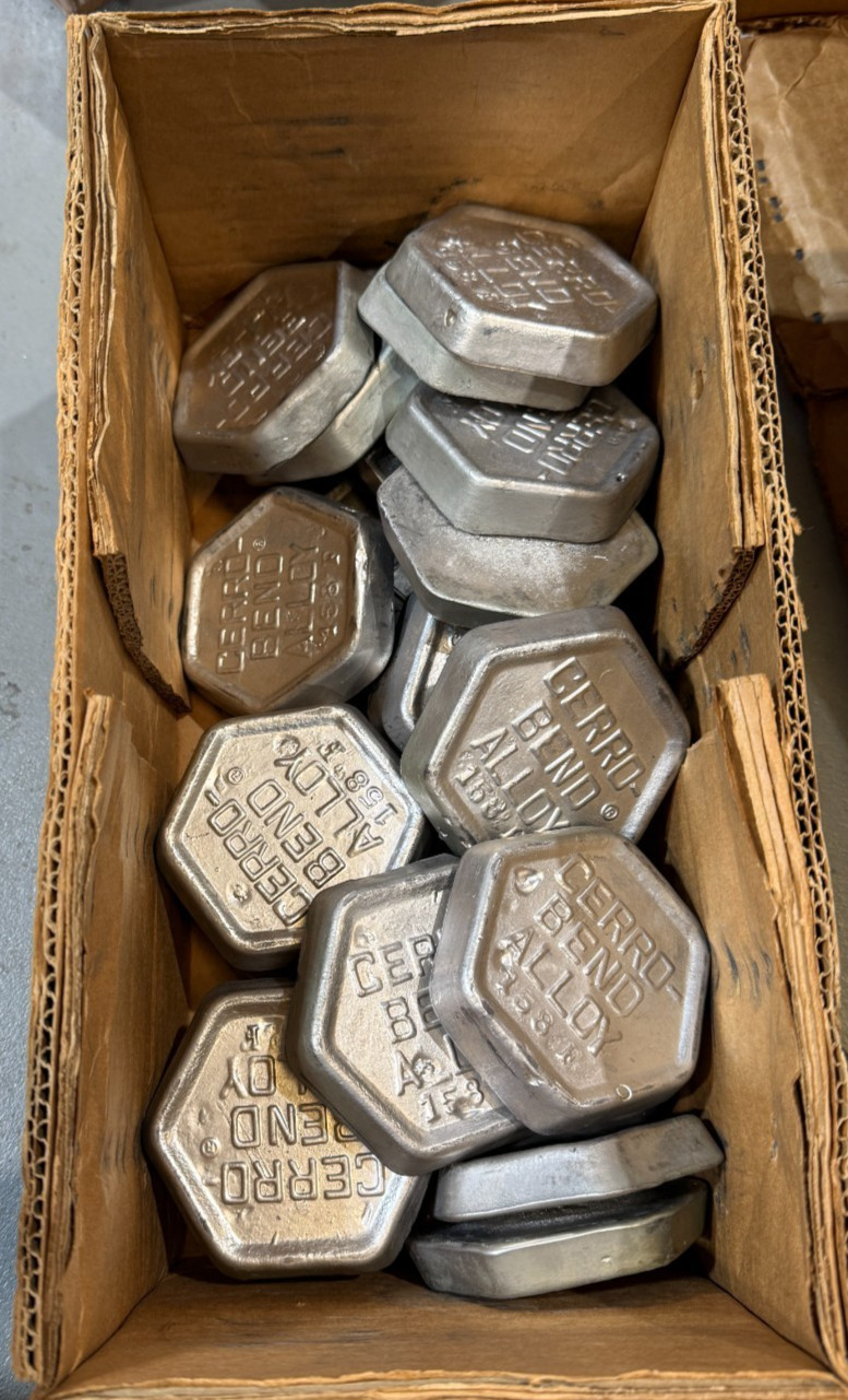 Cerro Bend 158 per ingot Wood’s Metal Low Melting Point Alloy per Ingot