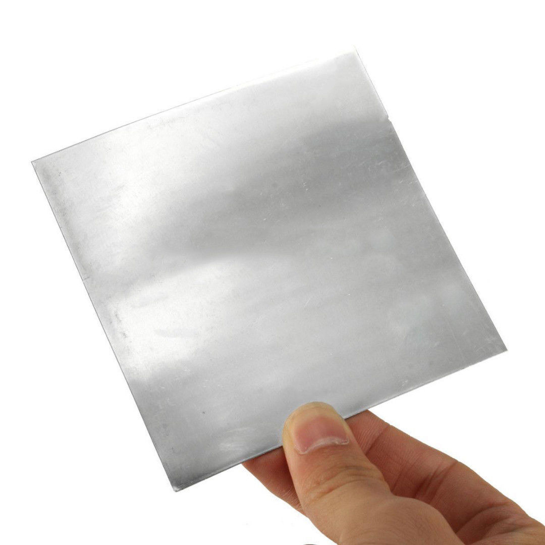 High Purity Pure Zinc Zn Sheet Plate Metal Foil 100x100x0.5mm For Science