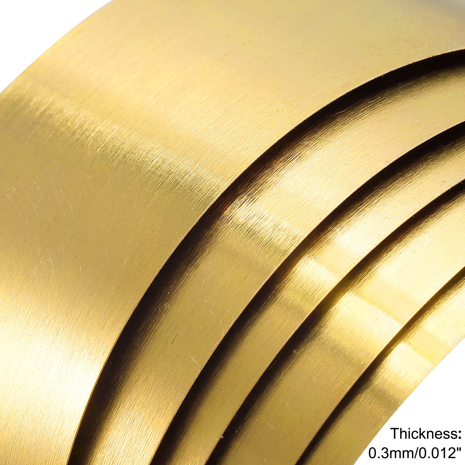 Brass Sheet Roll Metal Foil Plate 1000mm x 25mm x 0.3mm