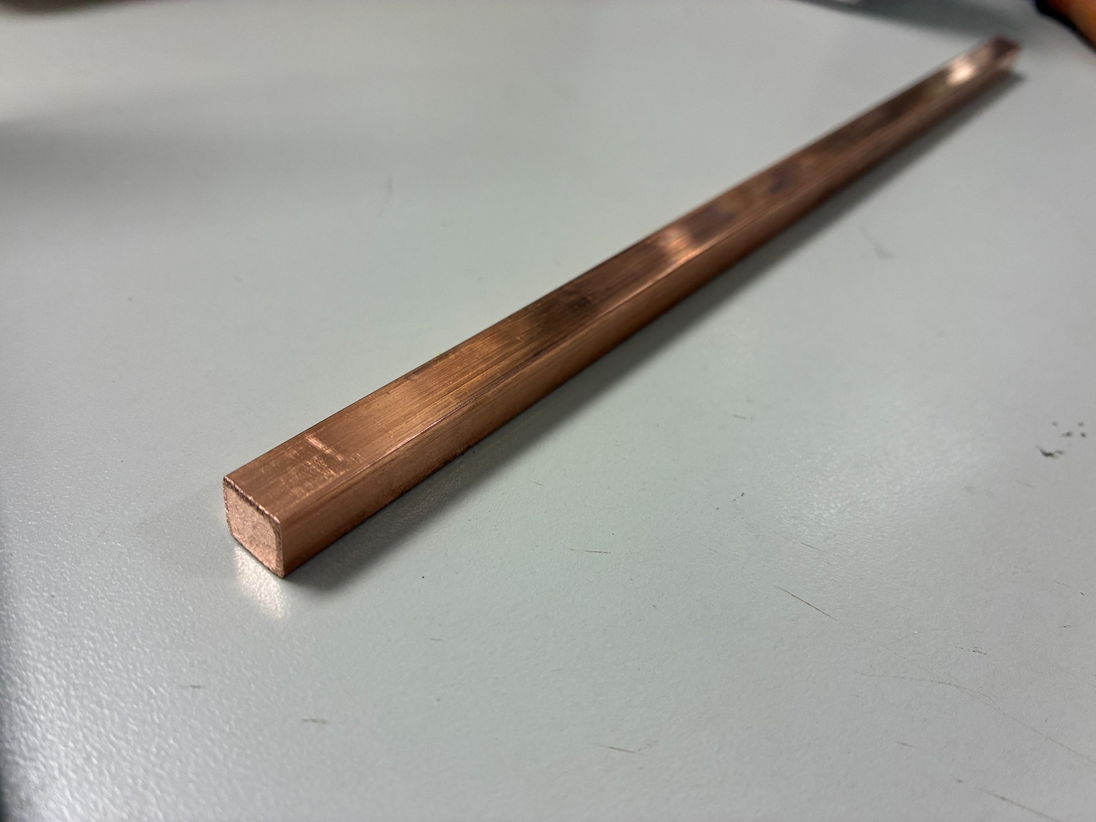 110 Copper 3/8 Square x 12 Inch Length