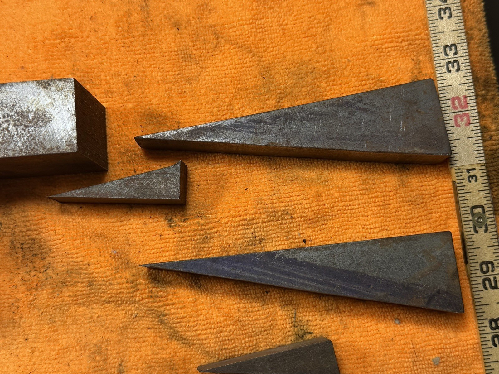 32 lb Tool Steel Scrap Lot – O1 Crucible Ketos A2 4140 4130 Knife Making Drops