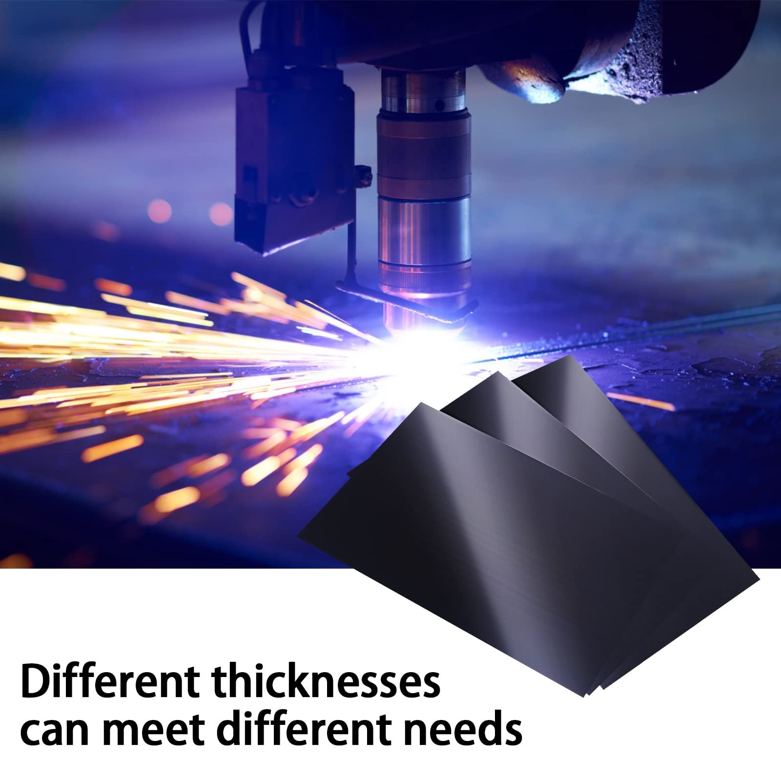 Carbon Steel Shim Stock Assortment, 6″ Width X 12″ Length, 0.003″, 0.004″, 0….
