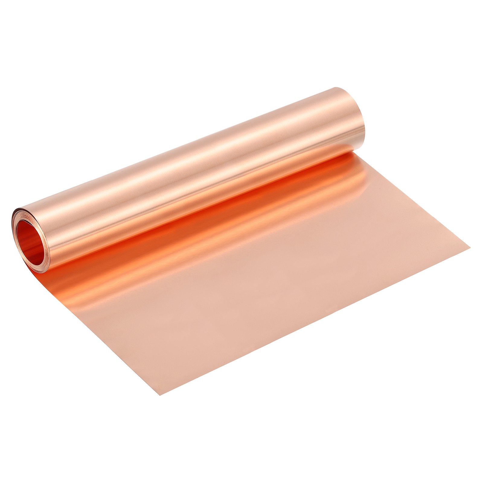 Pure Copper Sheet Roll, 0.03mm 32Ga Thick T2 10Ft x 8in Copper Strip for Craft