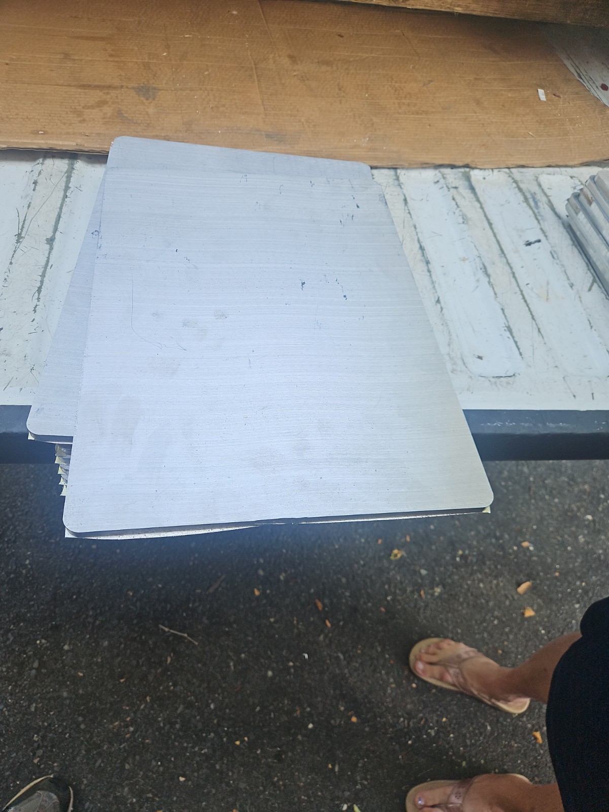 Kaiser aluminum plates 6061-T651 3/8″ X17″X 12-1/4″ Made In USA