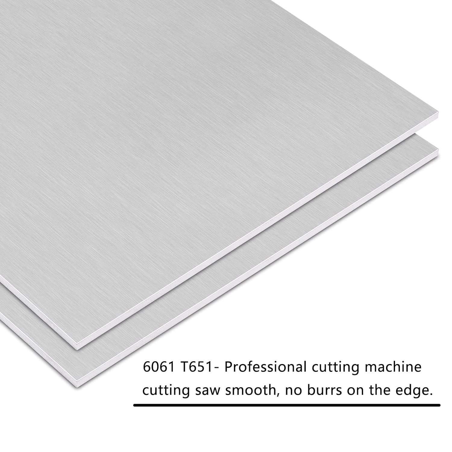2Pack 6061 T651 Aluminum Sheet Metal 6 X 6 X 1/16 (0.06”) Inch Flat Plain Alumin