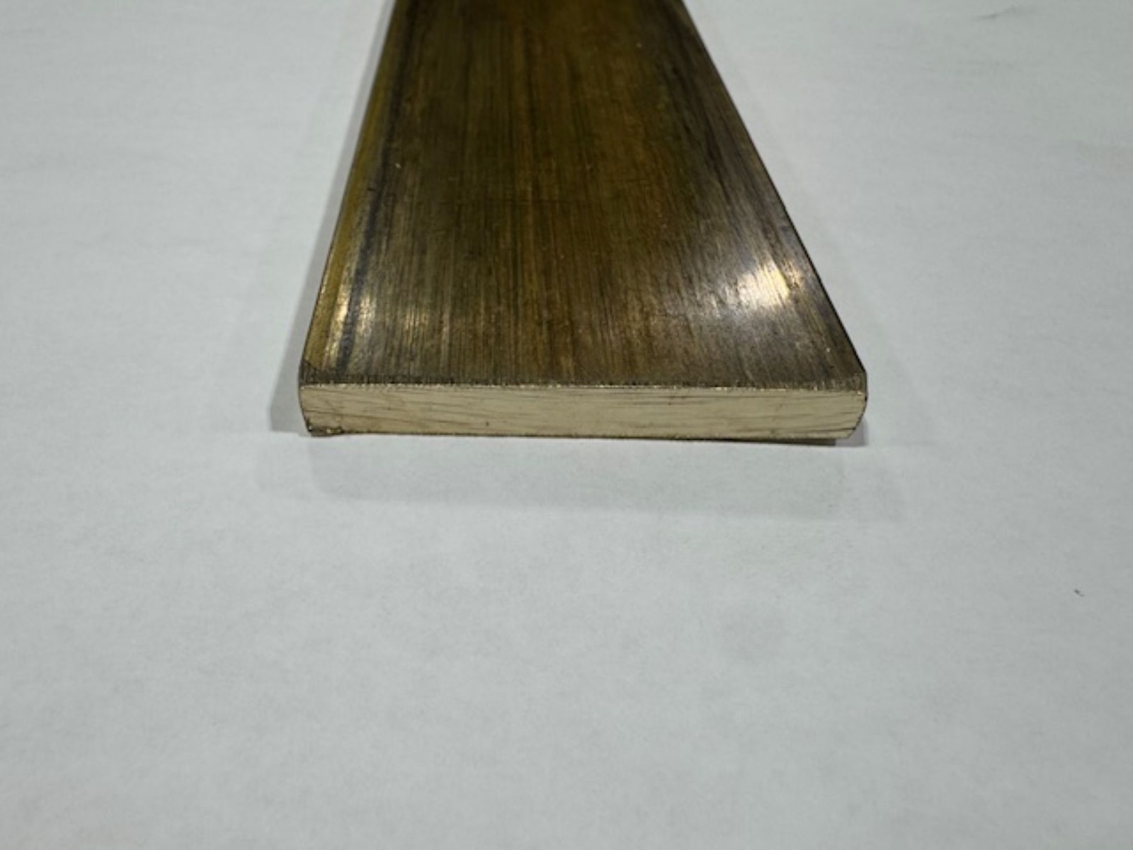 1/4″ x 2″ C360 Brass Flat Bar x 12″ Long, Half Hard, Free Cutting, Mill Stock