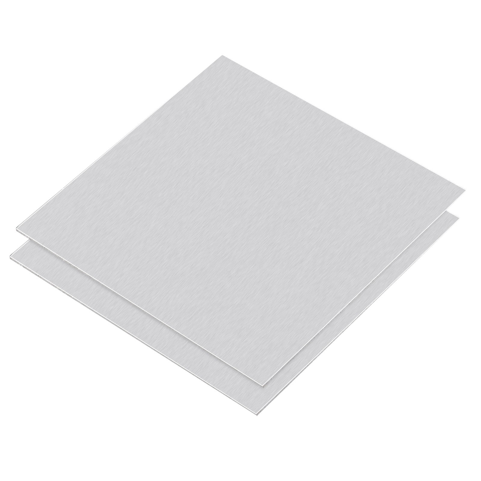 100 x 100 x 1mm Rectangle 1060 Aluminum Sheet Flat Metal Plate Stock 2Pcs