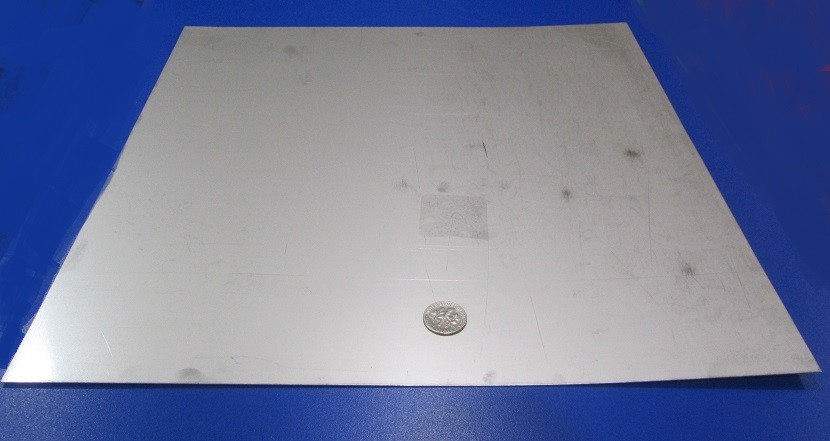 321 Weldable Stainless Steel Sheet, .040″ Thick x 12″ Wide x 12″ Length, 1 Unit