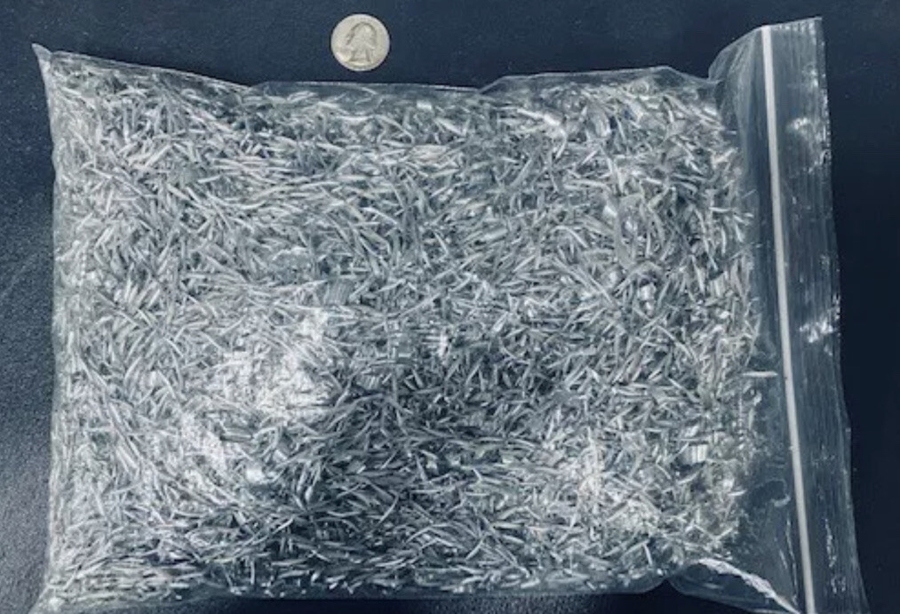 5 Pounds (SHIP FREE) ALUMINUM 6061 METAL SHAVINGS/CHIPS Orgonite Art